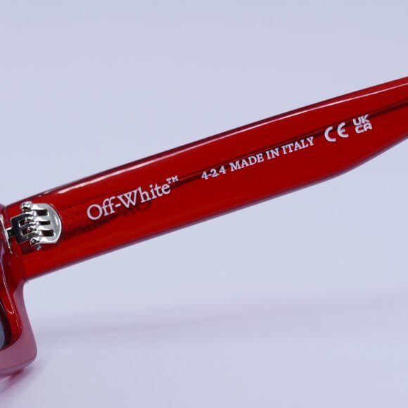 ?️New Off-White OERI135 MIRAMAR 2507 Sunglasses - Red Frame, Grey Lenses main image 10